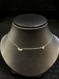 14K Moon and Star Necklace - Vassari Luxury Collection