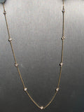 10 Stone Diamond by the Yard Necklace - Vassari Luxury Collection