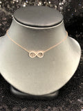 14K Diamond Infinity Necklace - Vassari Luxury Collection