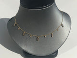Baguette Disc Necklace - Vassari Luxury Collection