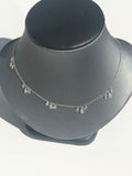 Pear Double Disc Necklace - Vassari Luxury Collection