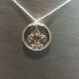 14K Fleur De Lis Necklace - Vassari Luxury Collection