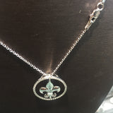 14K Fleur De Lis Necklace - Vassari Luxury Collection