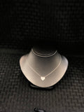 14K Pave Heart Necklace - Vassari Luxury Collection