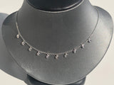 Bezel Disc Diamond Necklace - Vassari Luxury Collection