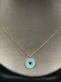 14K Gold Evil Eye Necklace - Vassari Luxury Collection