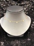 14K Dangling Disc Necklace - Vassari Luxury Collection