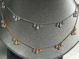 Pear Double Disc Necklace - Vassari Luxury Collection