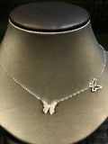14K Double Butterfly Necklace - Vassari Luxury Collection