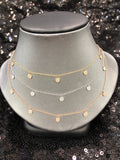 14K Dangling Disc Necklace - Vassari Luxury Collection