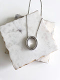 Oval Halo Pendant - Vassari Luxury Collection